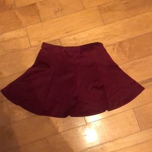 Burgundy Skirt